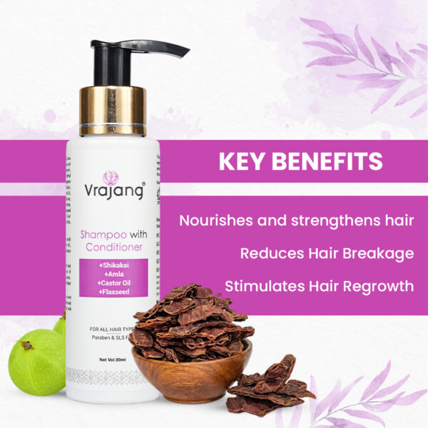 Vrajang Shampoo with Conditioner - Image 3